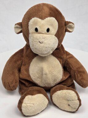 TY Pluffies DANGLES Monkey Plush Tylux Lovey Chimp 2009 12"